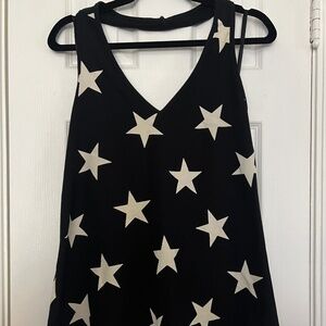Torrid Black and White Stars Halter top-- size 3